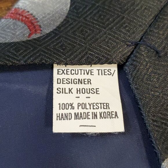 A Rogers Black Baseball Tie - Picture 6 of 6